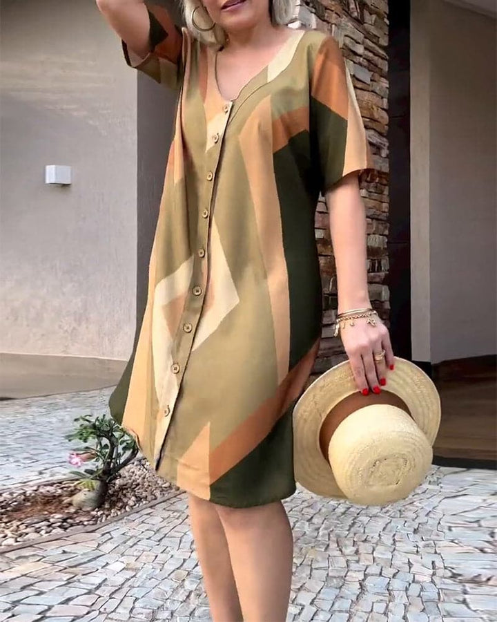 Elowen | V-Neck Shirt Dress