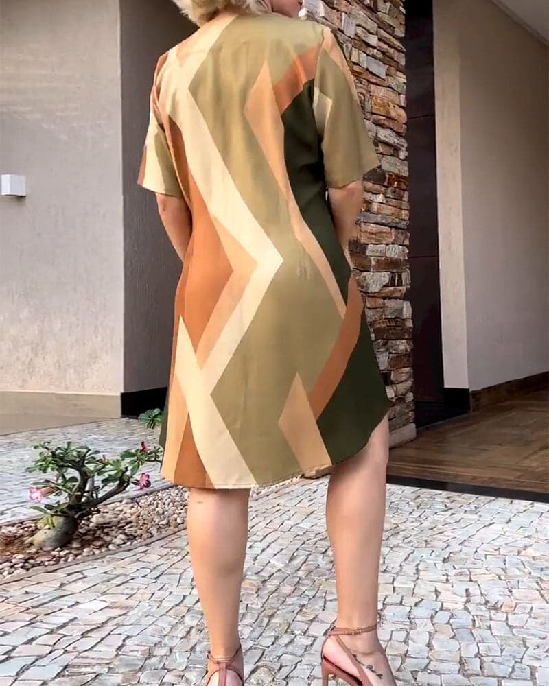 Elowen | V-Neck Shirt Dress