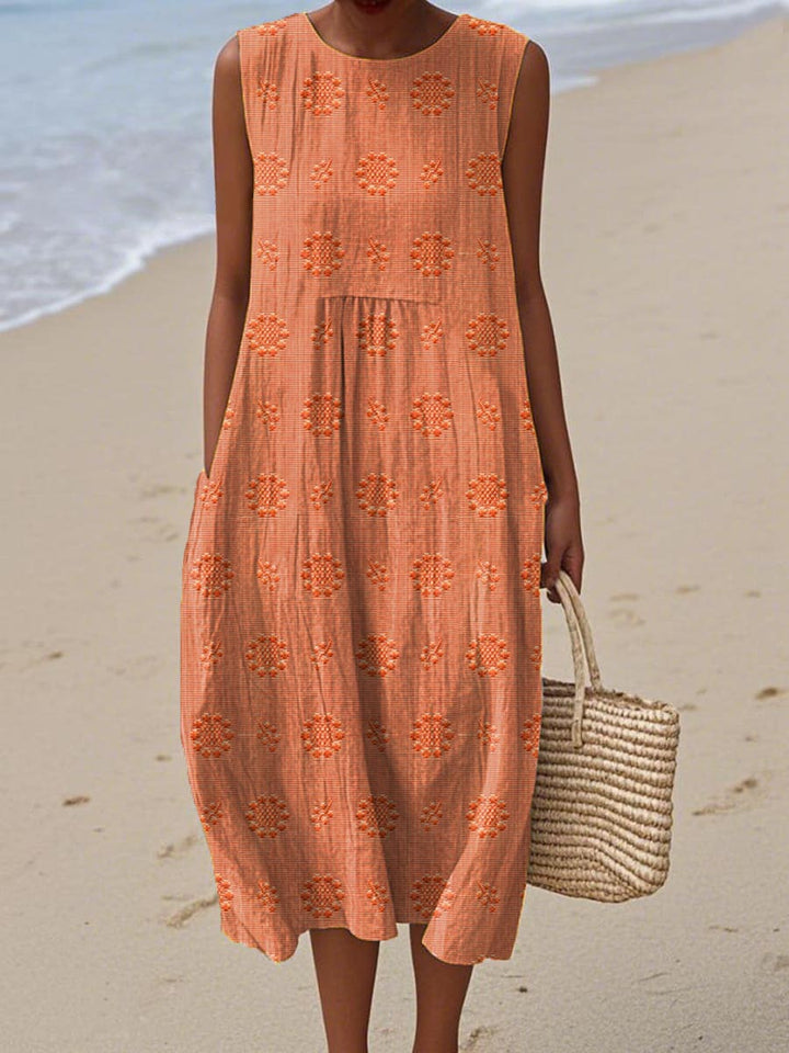 Elara | Sleeveless Cotton Dress
