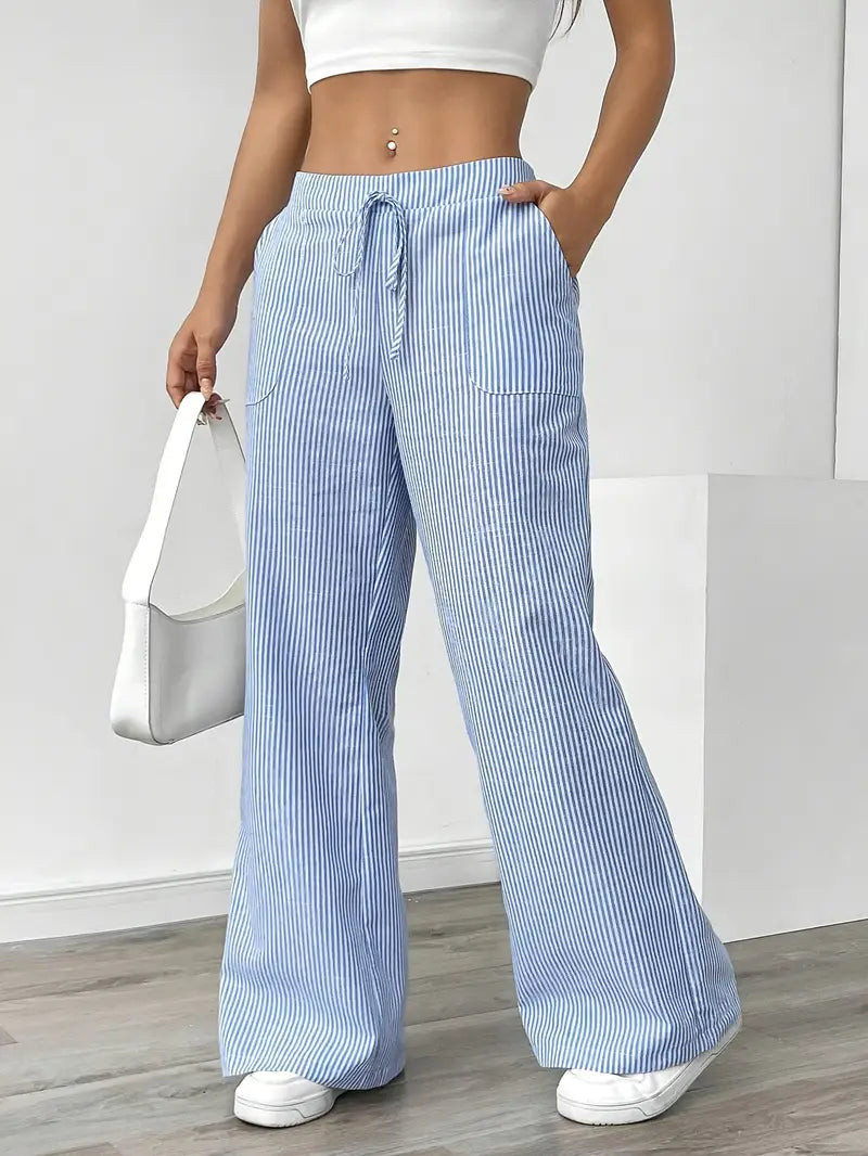 Clara | Relaxed Stripe Pants