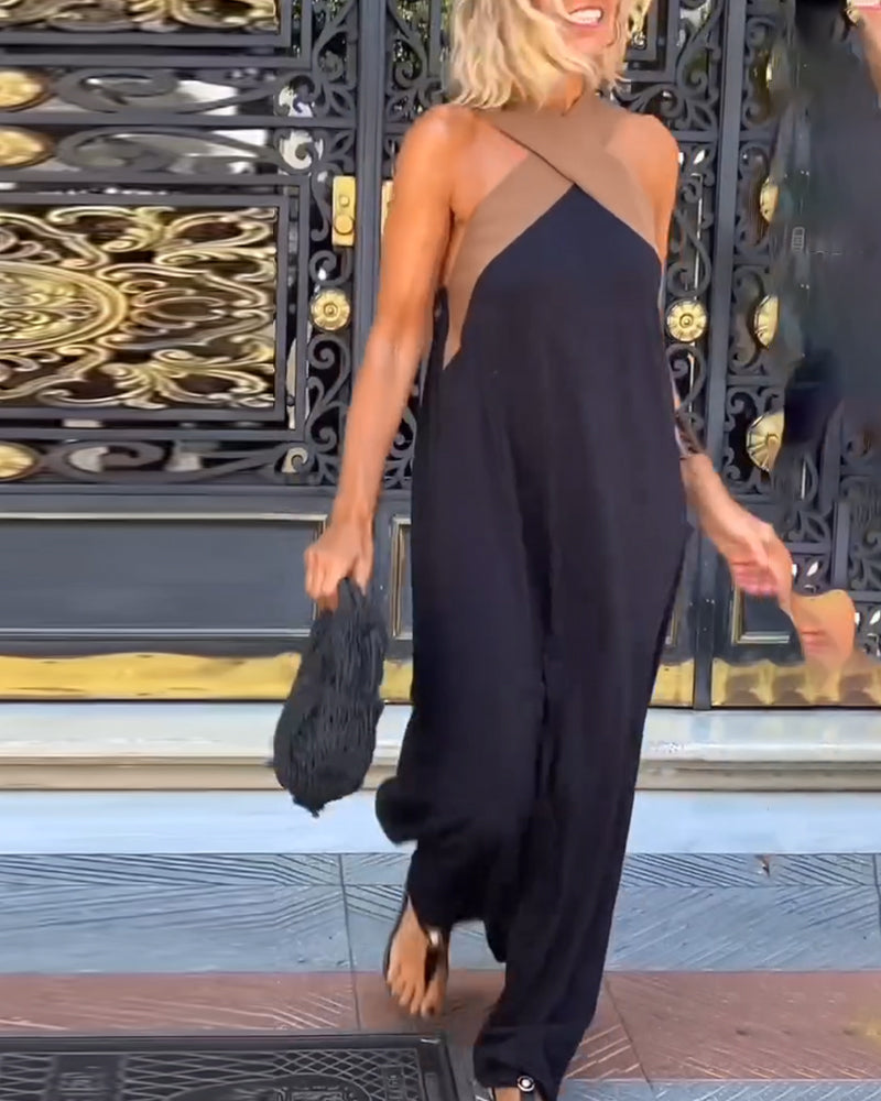 Monica Secrets | Stylish Crossover Neckline Dress