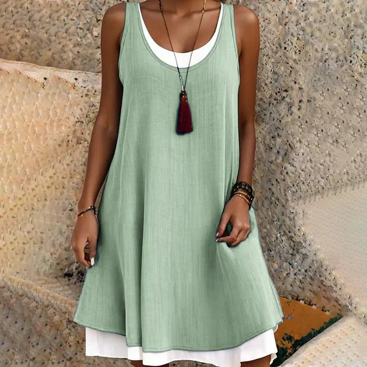 Elara | Sleeveless Midi Dress