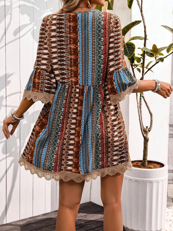 Amara | Bohemian V-Neck Dress