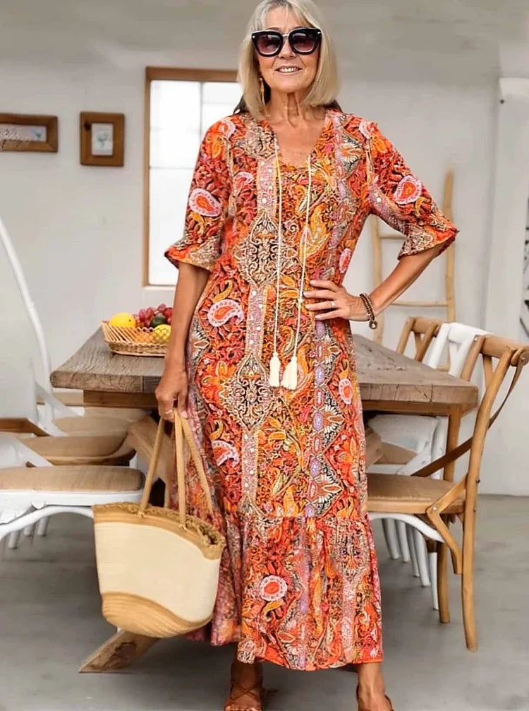 Isolde | Boho Maxi Dress