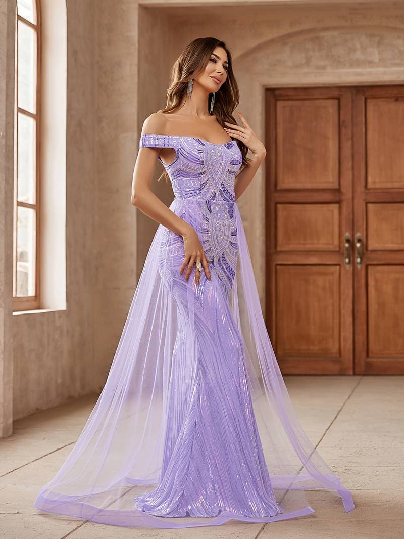 Sylvia | Off-Shoulder Evening Dress
