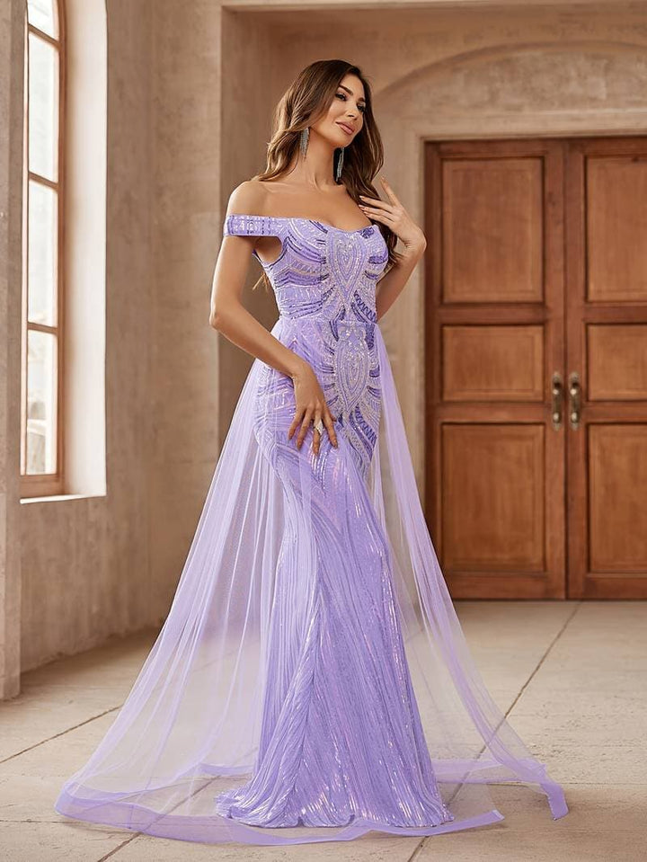 Sylvia | Off-Shoulder Evening Dress