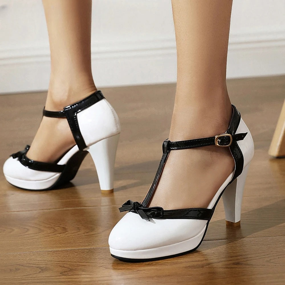 Monica Secrets | T-Strap Heels