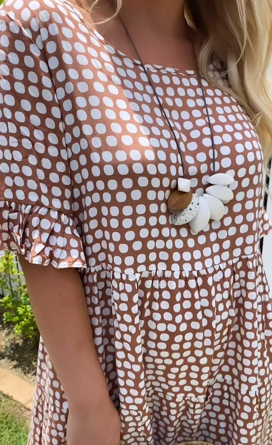 Monica Secrets | Polka Dot Midi Summer Dress