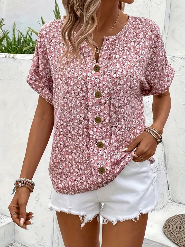 Monica Secrets | Floral Print Blouse