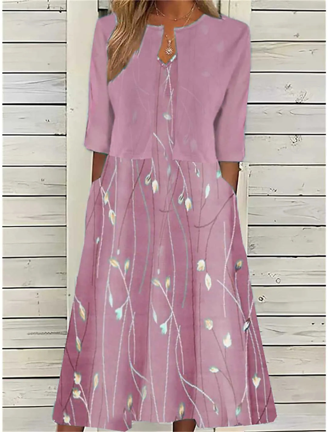 Monica Secrets | Elegant Floral Midi Co-Ord Set