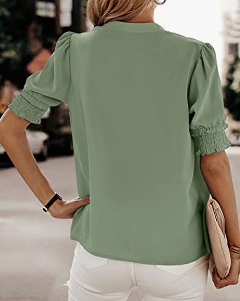 Elara | V-Neck Blouse