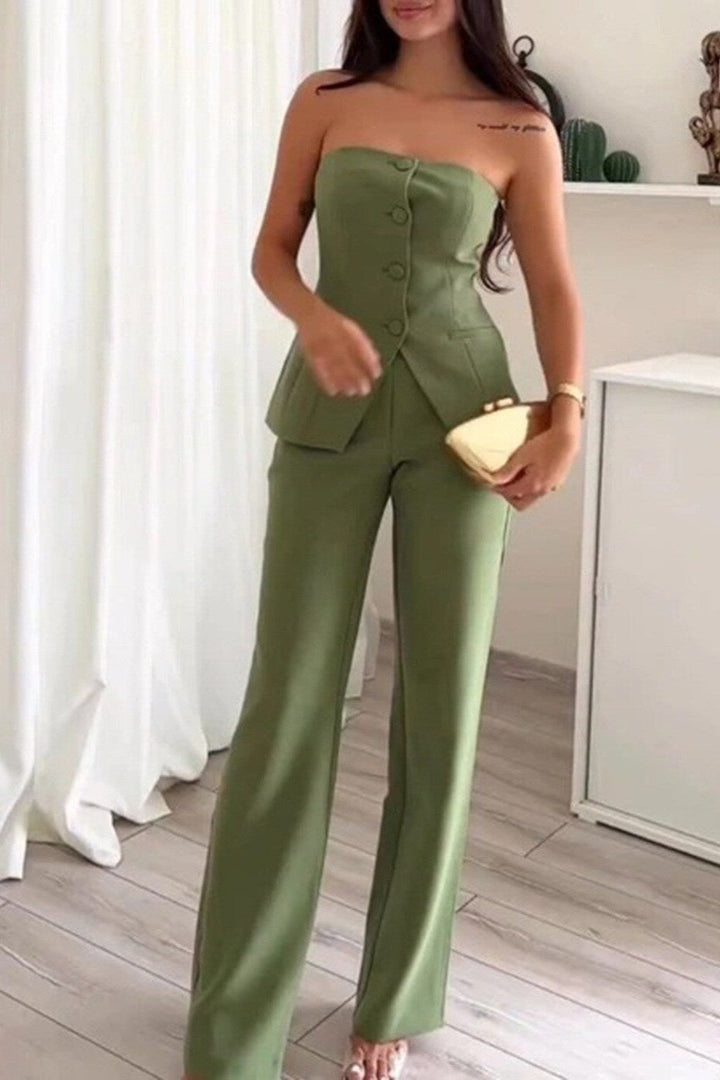 Zara | Buttoned Two-Piece Set