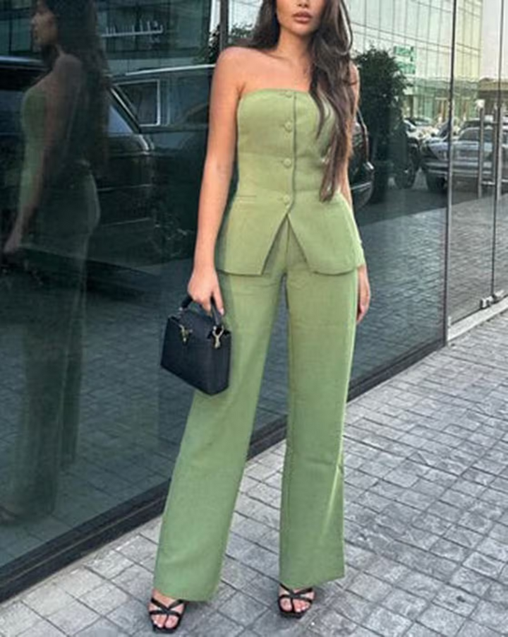 Zara | Buttoned Two-Piece Set