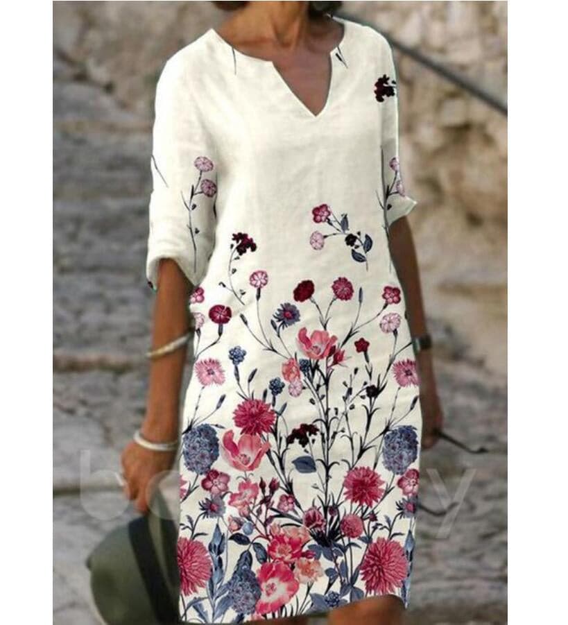 Lila | Designer Motif Dress