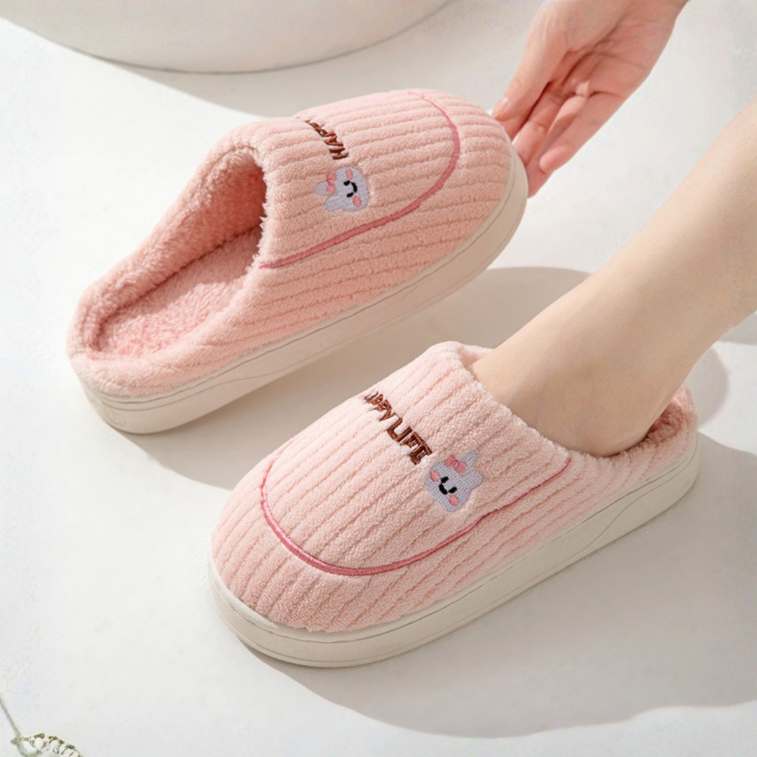 Monica Secrets | Comfy Fluffy Indoor Plush Non-Slip Slippers