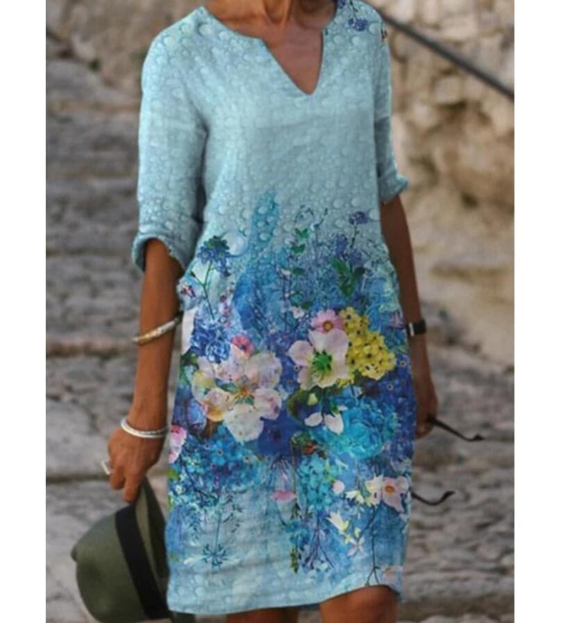 Lila | Designer Motif Dress
