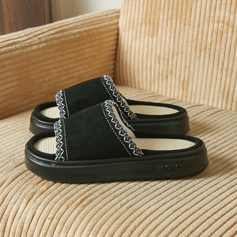 Monica Secrets | Suede Boho Slides