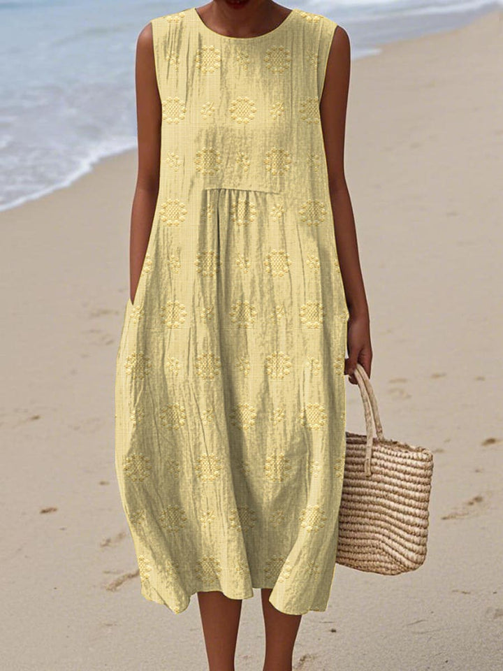 Elara | Sleeveless Cotton Dress