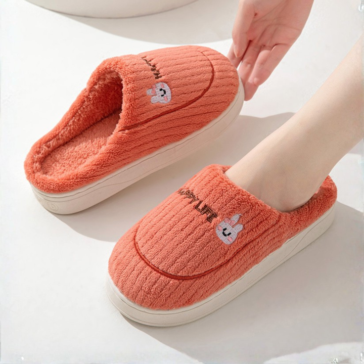 Monica Secrets | Comfy Fluffy Indoor Plush Non-Slip Slippers