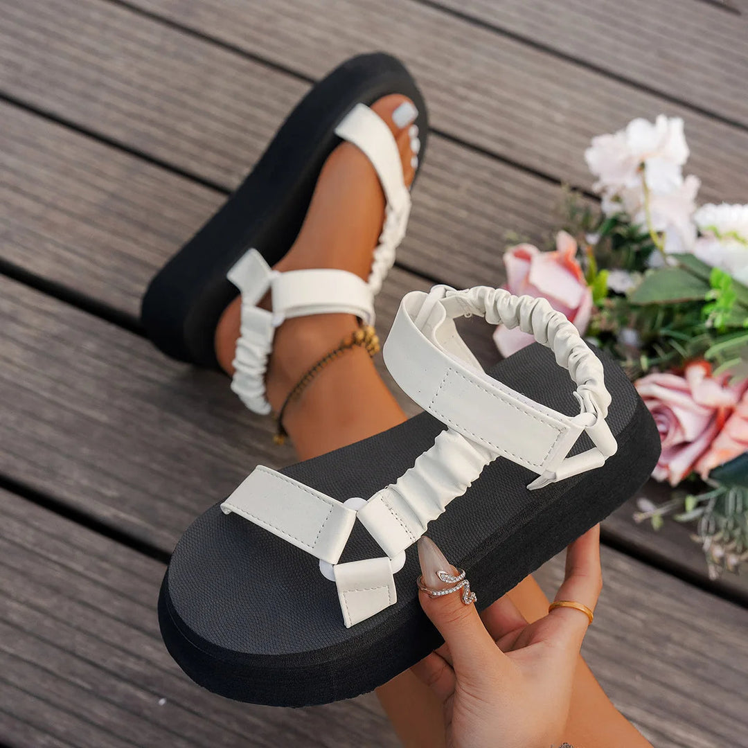 Monica Secrets | Iridescent Platform Sandal