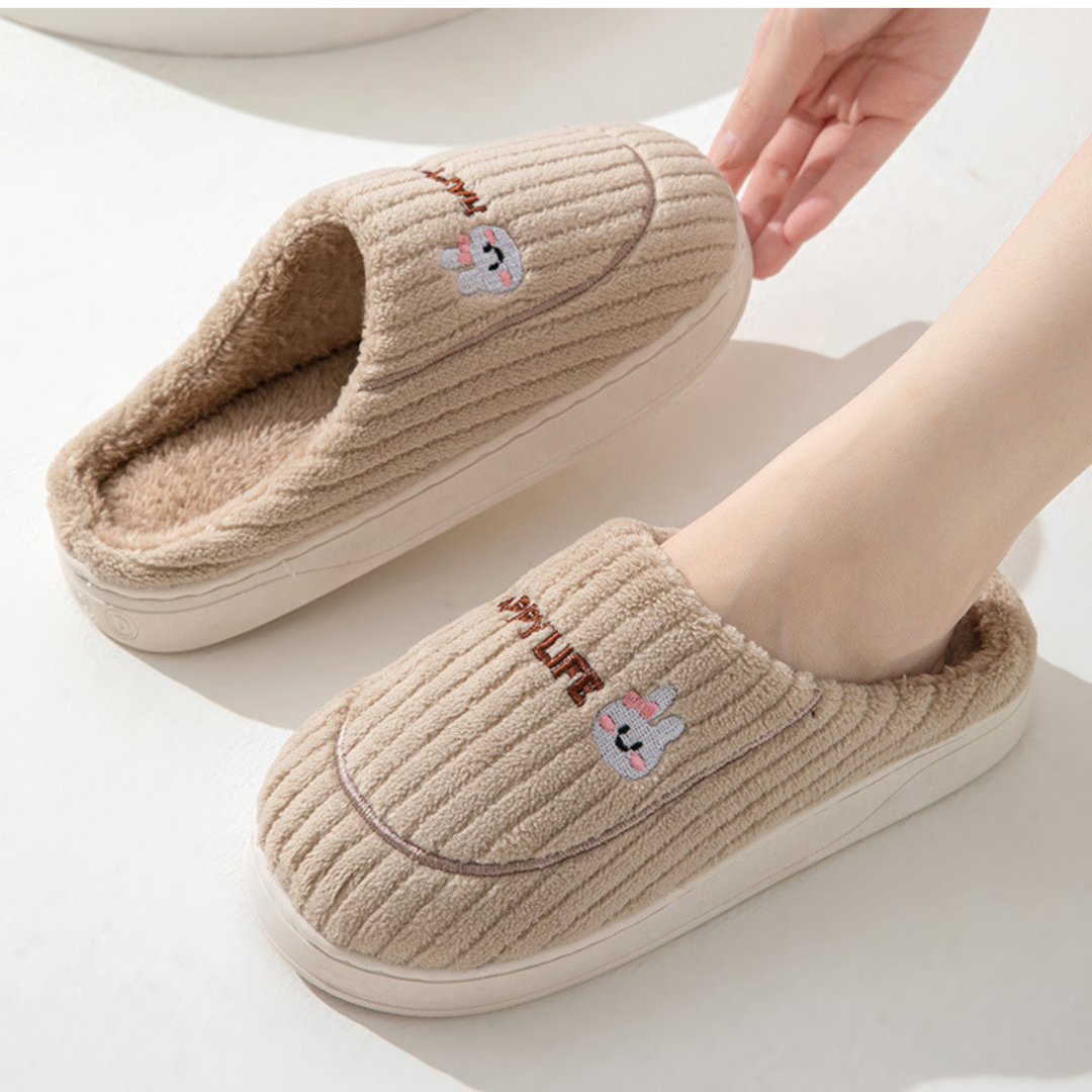 Monica Secrets | Comfy Fluffy Indoor Plush Non-Slip Slippers