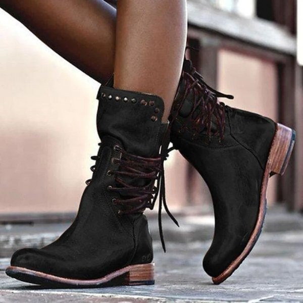 Elowen | Vintage Lace-Up Boots