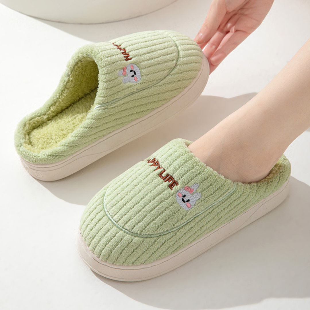 Monica Secrets | Comfy Fluffy Indoor Plush Non-Slip Slippers