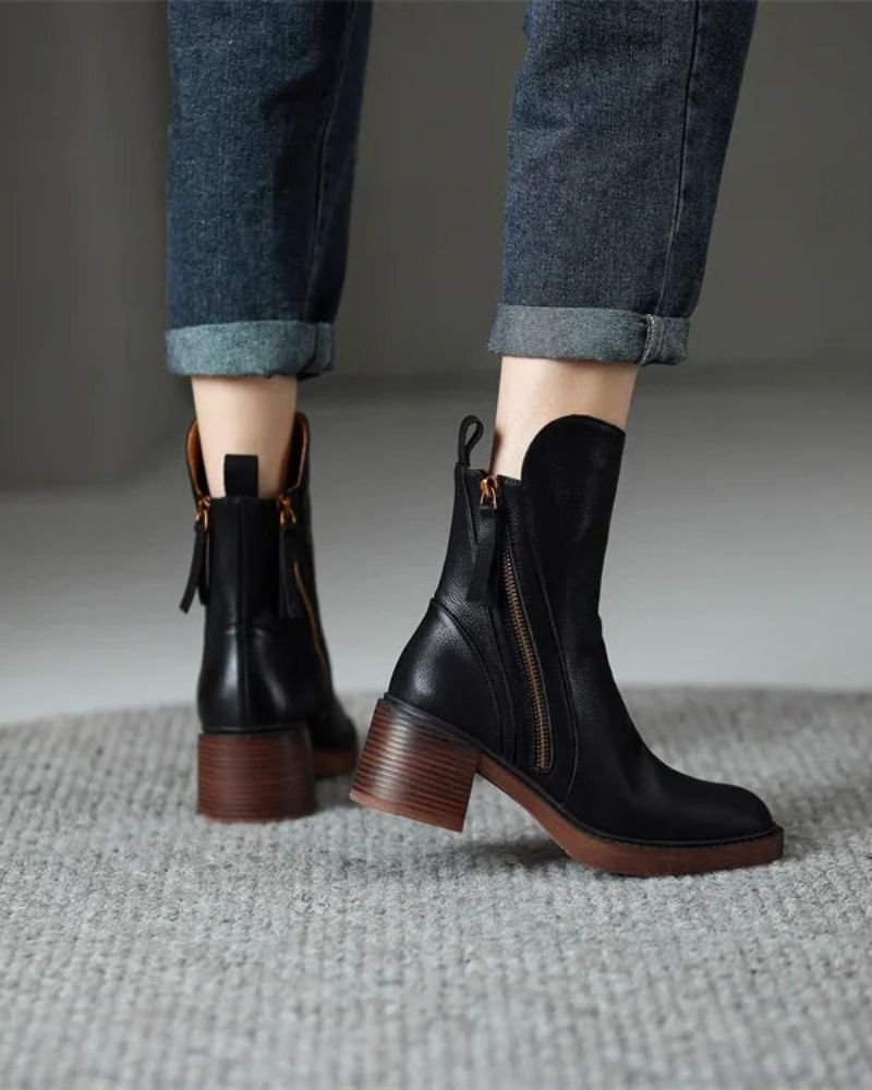 Sabrina | Leather Ankle Boots