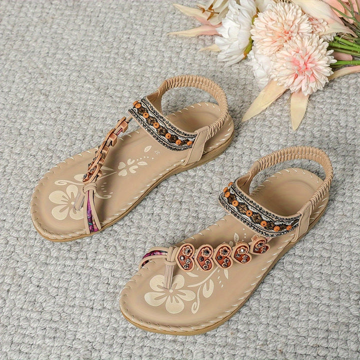 Monica Secrets | Beaded Comfort Sandals