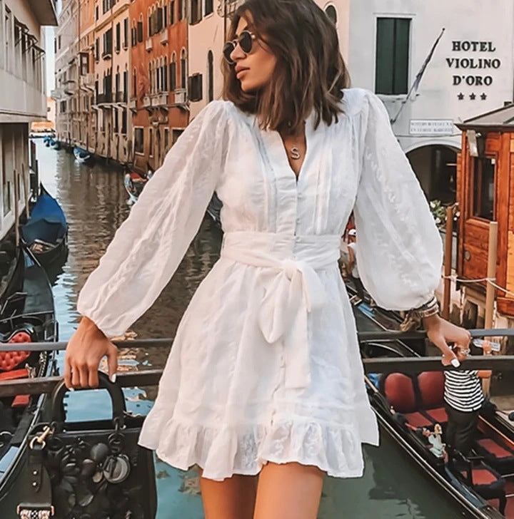 Maris | Mini Dress Balloon Sleeves