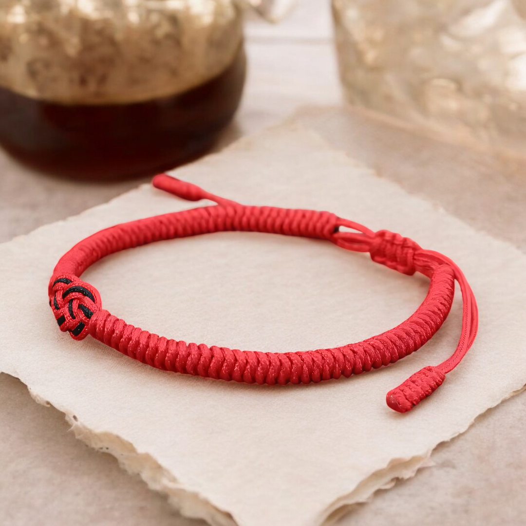 Minimal Red Thread Of Fate Couples Bracelet