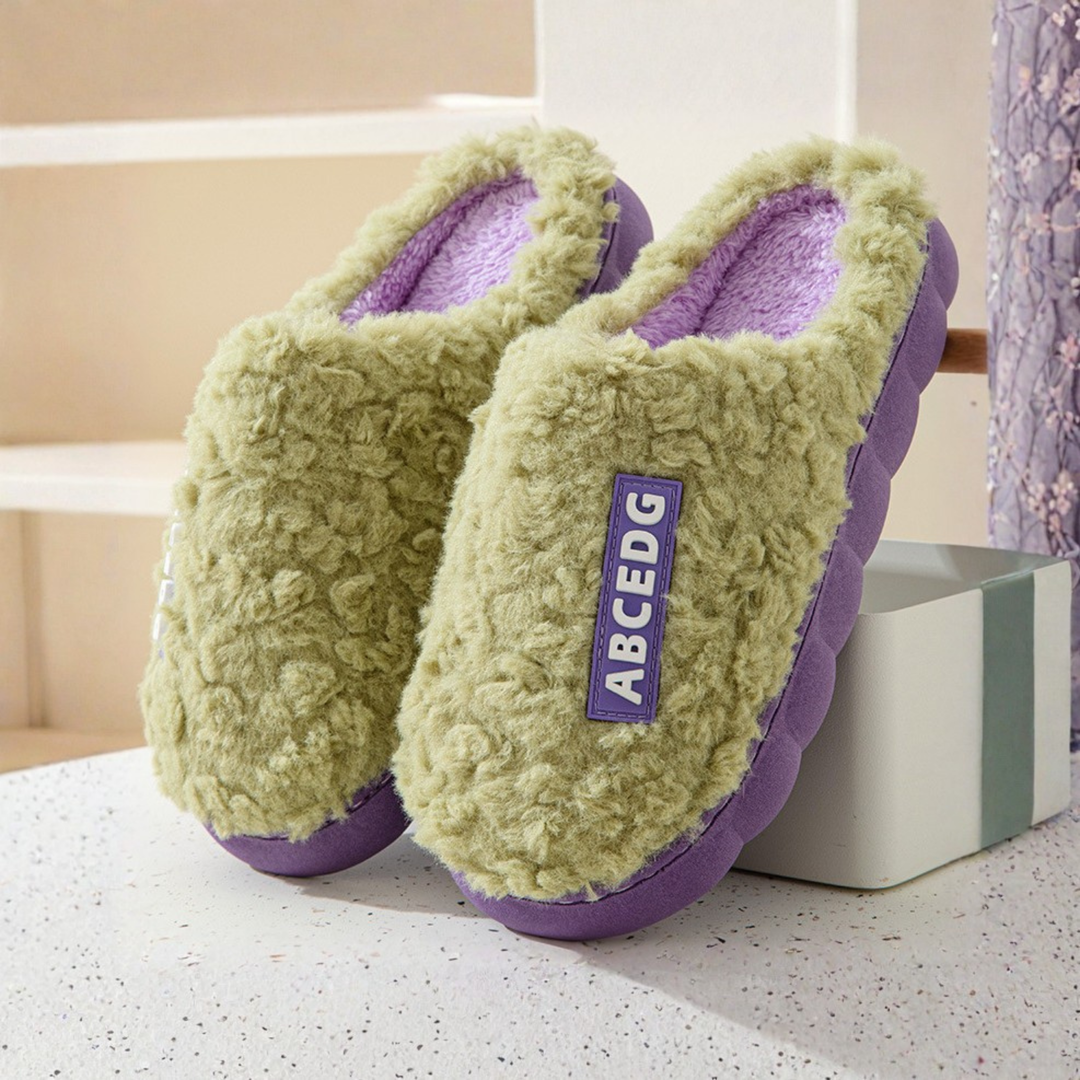 Monica Secrets | Comfy Fluffy Indoor Plush Non-Slip Slippers