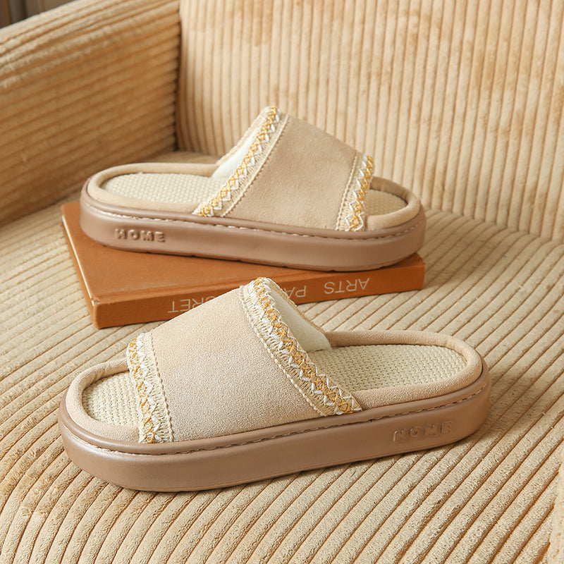 Monica Secrets | Suede Boho Slides
