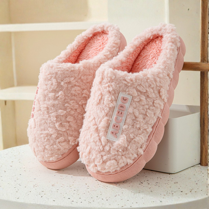 Monica Secrets | Comfy Fluffy Indoor Plush Non-Slip Slippers