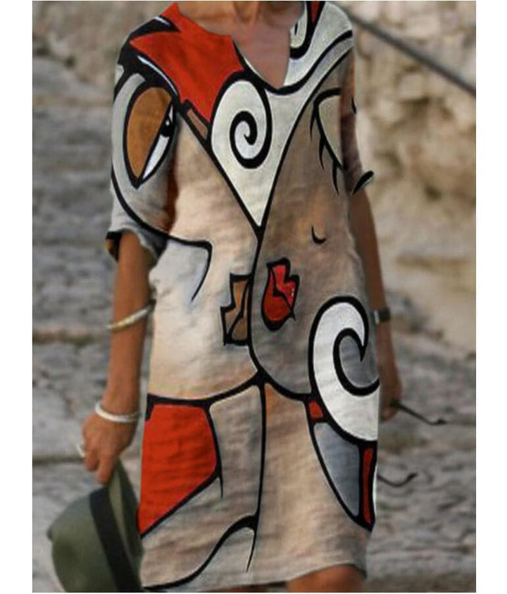 Lila | Designer Motif Dress
