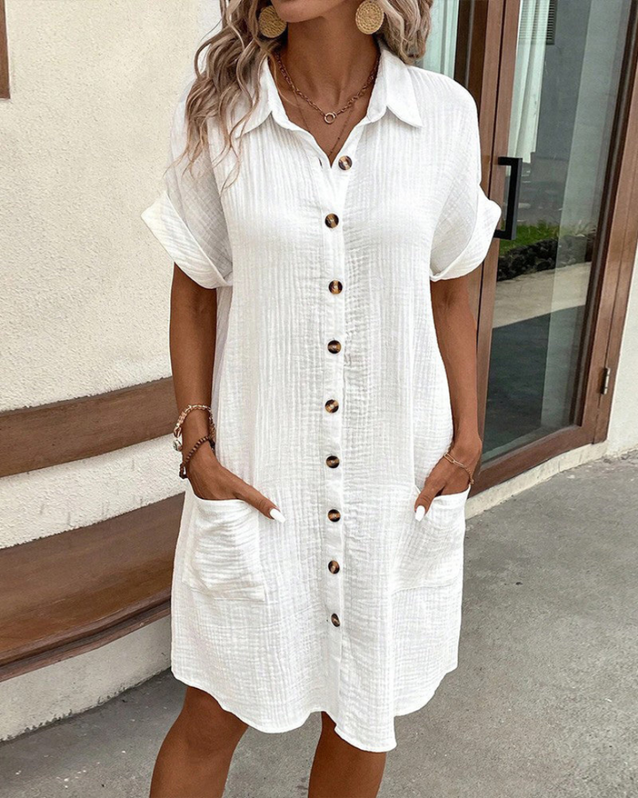 Fiona | Button Shirt Dress