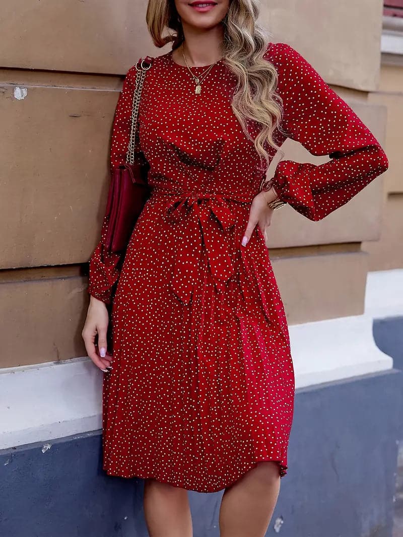 Elara | Polka Dot Dress