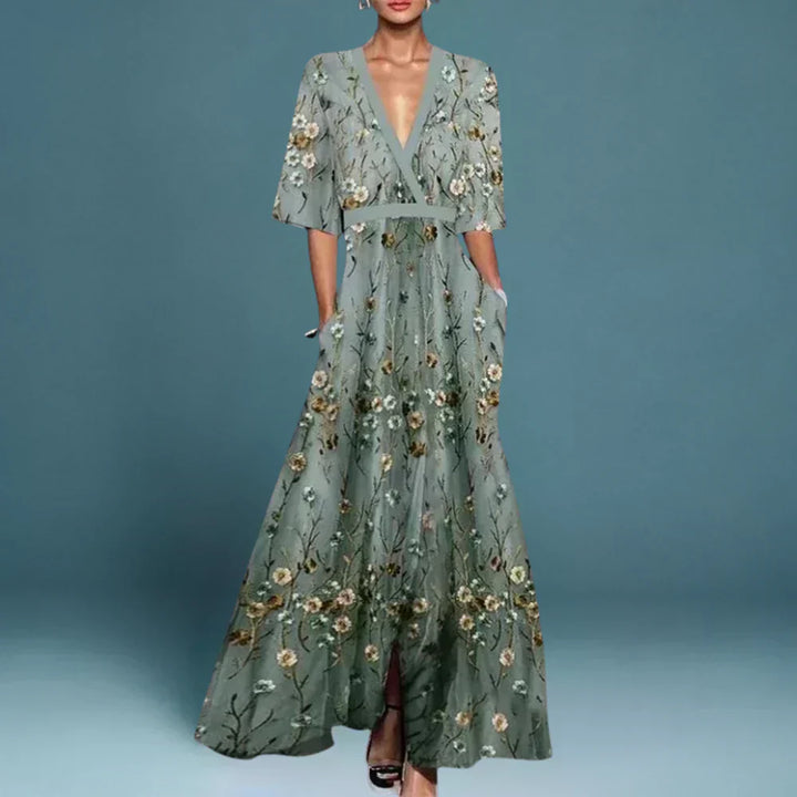 Talia | V-Neck Maxi Dress