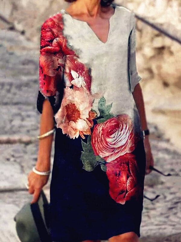 Lila | Designer Motif Dress