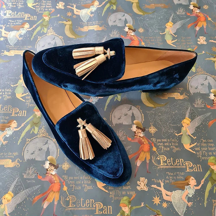Monica Secrets | Loafers With Champagne Tassels