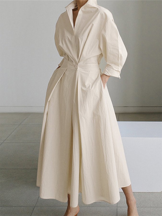 Adeline | Midi Dress with Buttons