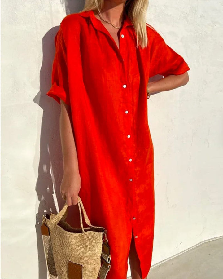Iris | Button Shirt Dress
