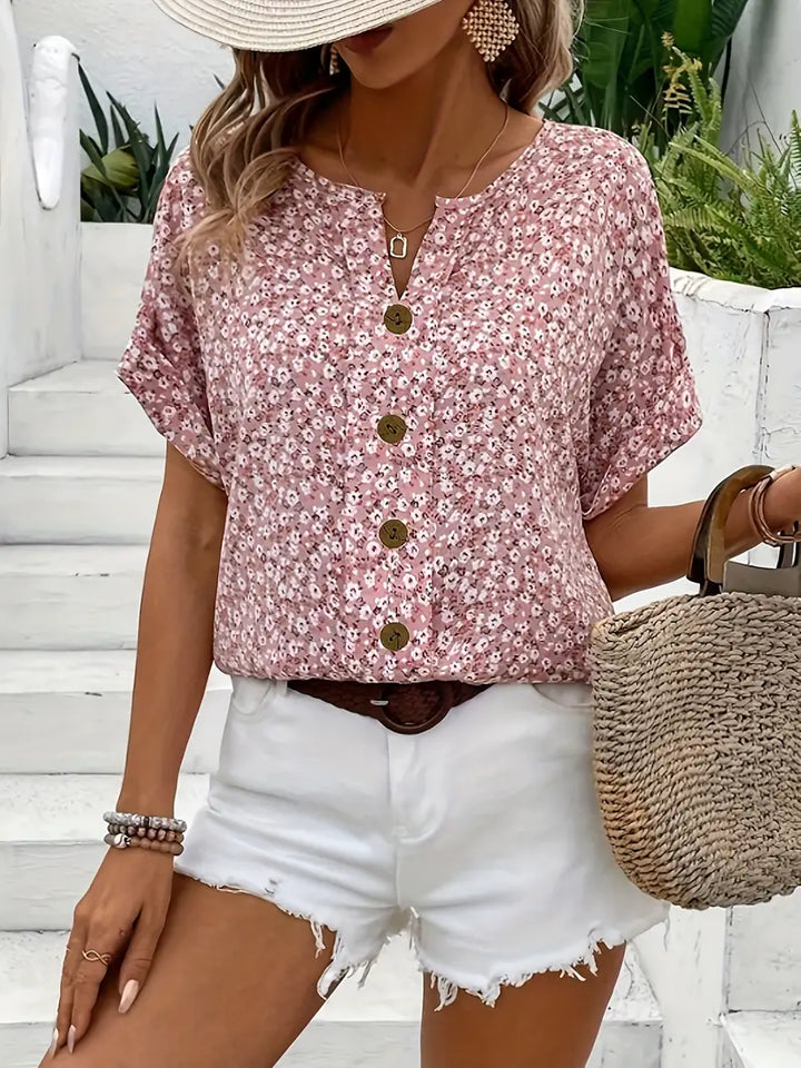Monica Secrets | Floral Print Blouse
