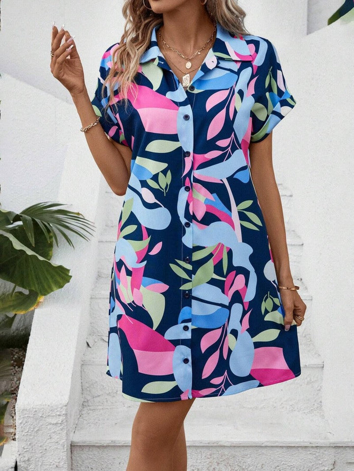 Monica Secrets | Printed Shirt Dress