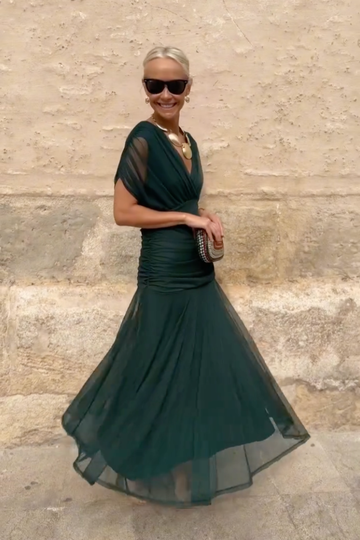 Aria | V-Neck Maxi Dress