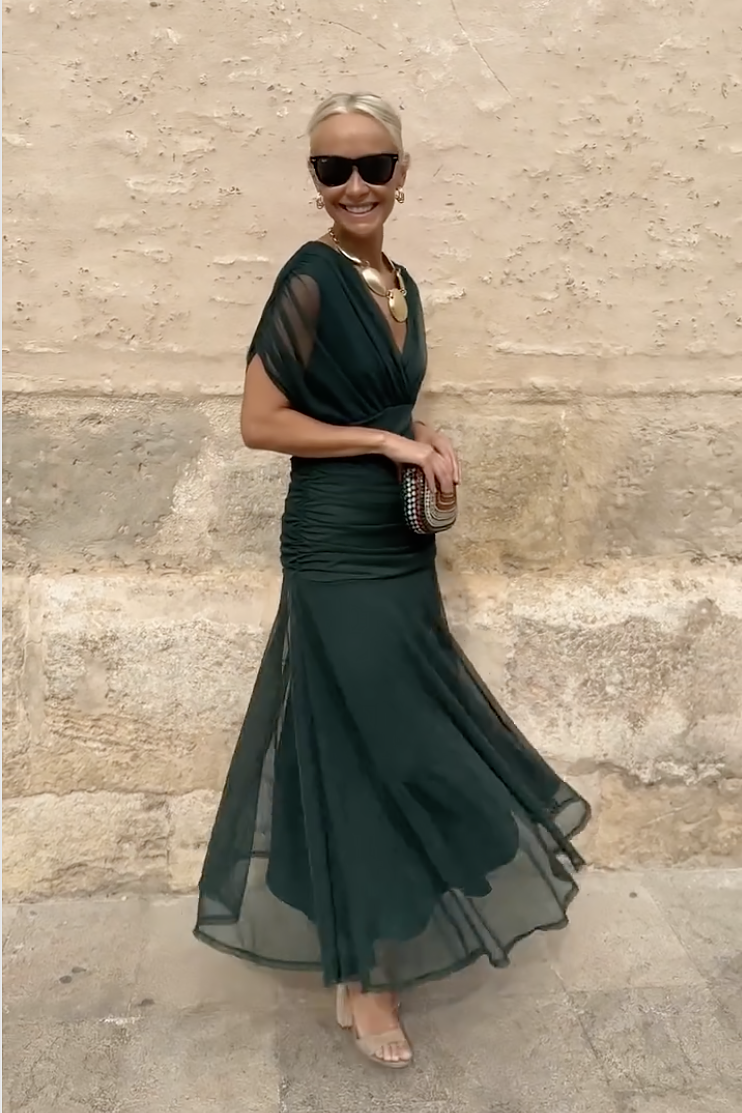 Aria | V-Neck Maxi Dress