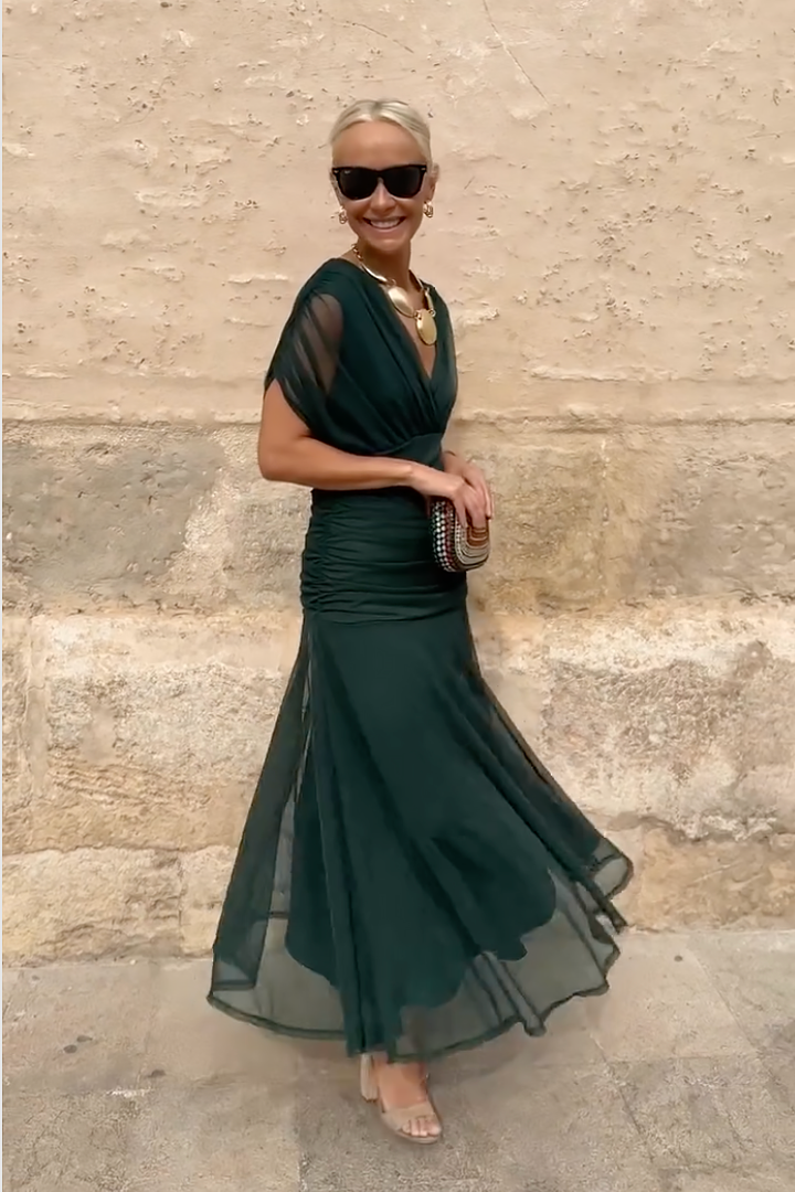 Aria | V-Neck Maxi Dress