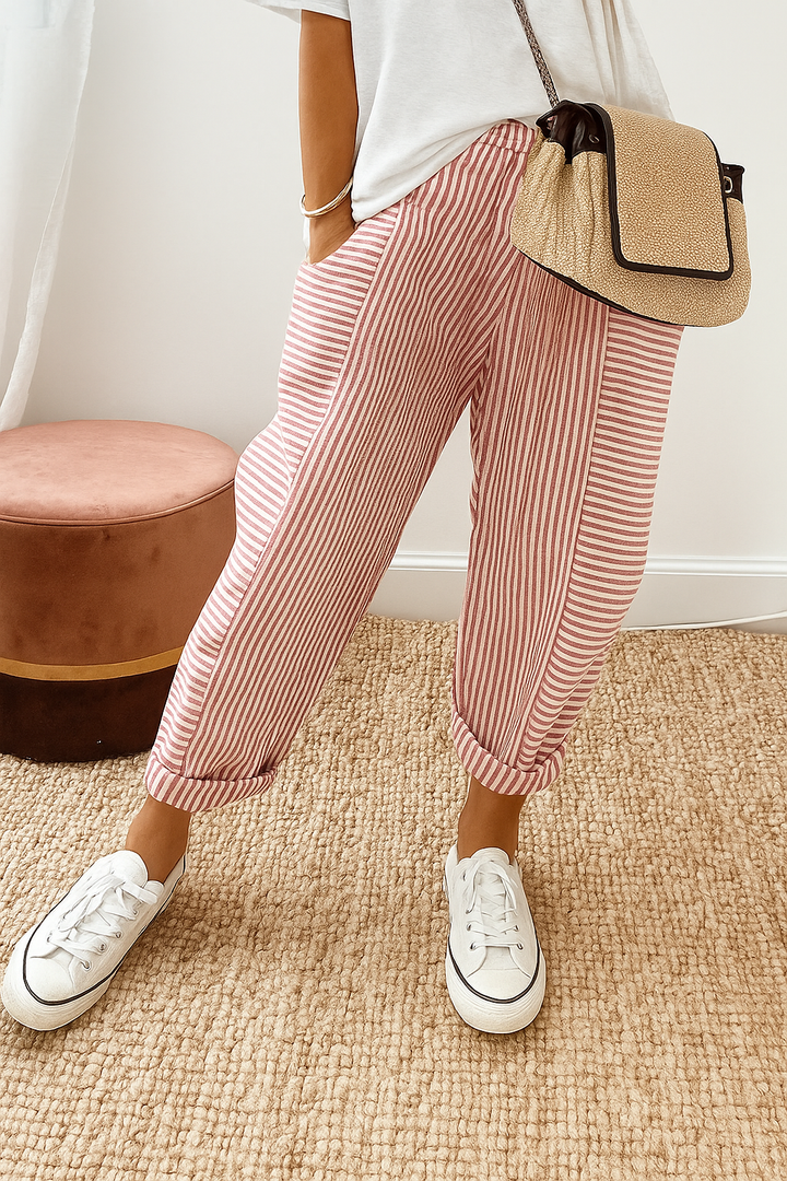 Monica Secrets | Striped Pants