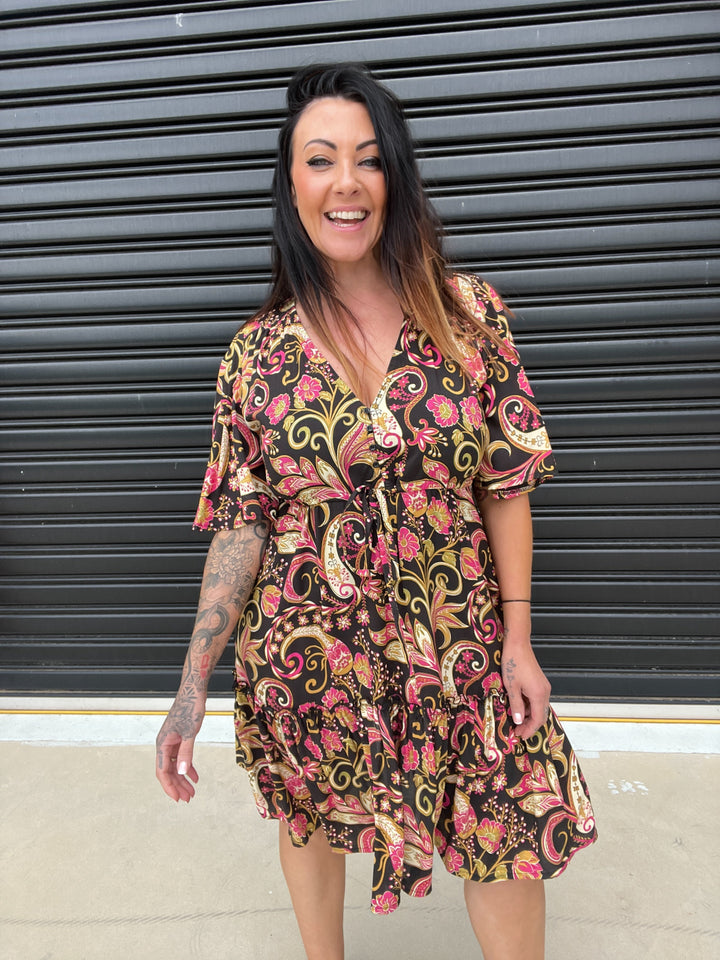 Lydia | V-Neck Mini Dress