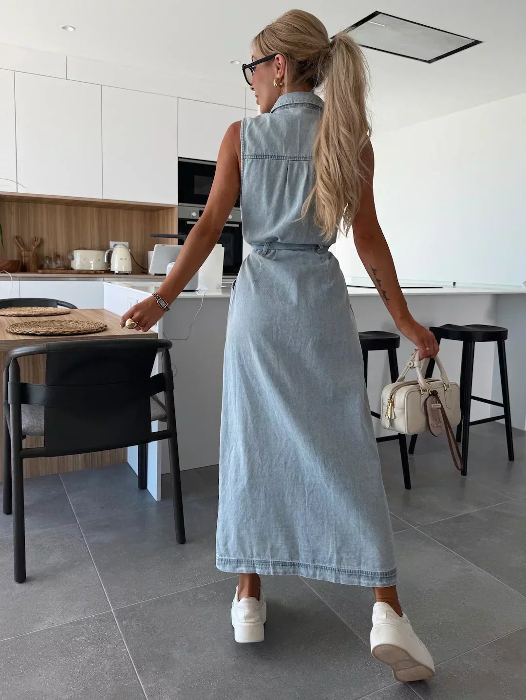 Elowen | Denim Maxi Dress